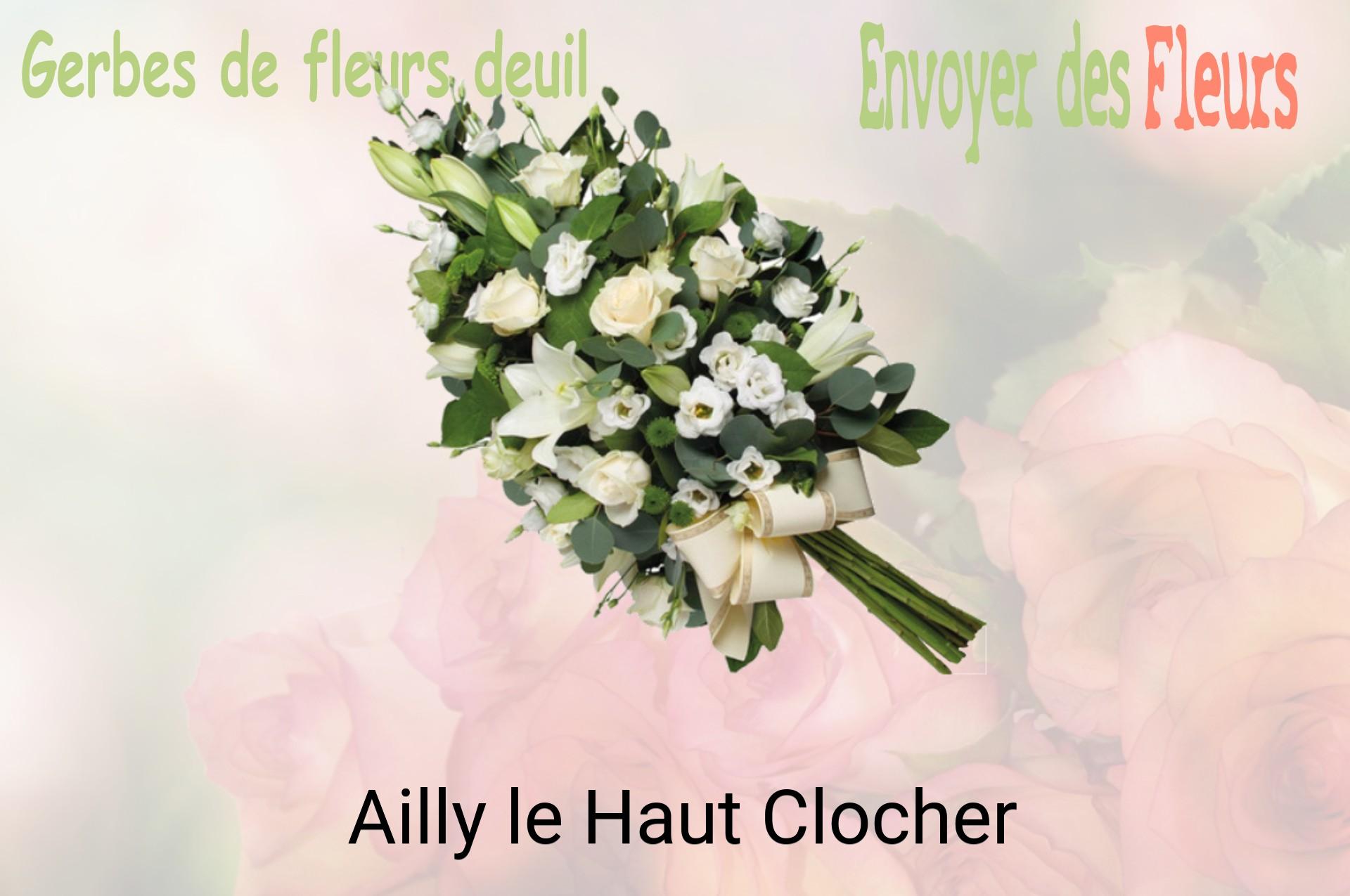 Gerbe de fleurs de deuil livrée à Ailly-le-Haut-Clocher
